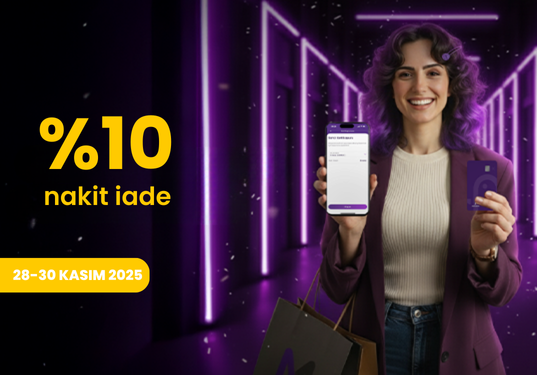 Mor Kasım'da %10 Nakit İade!